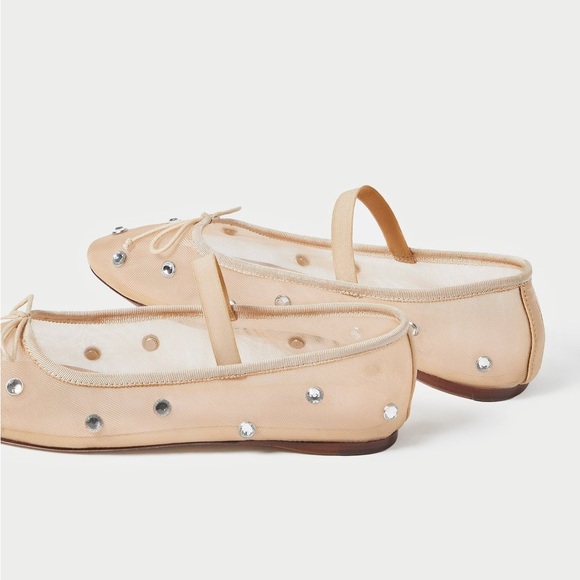 Loeffler Randall Leonie Mesh Ballet Flat with Crystals - Picture 2 of 6